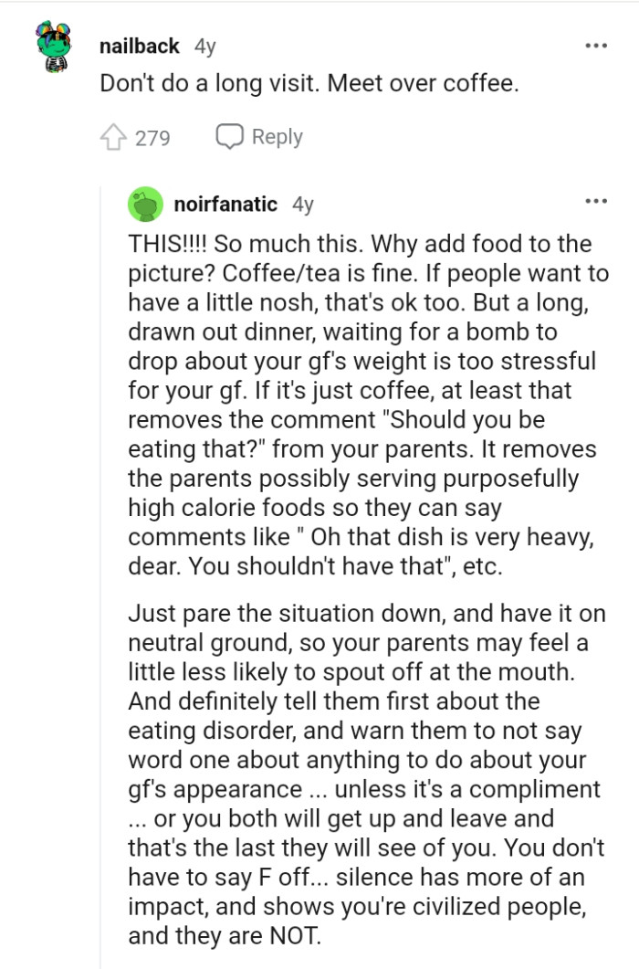 Paring the situation down and having it on neutral ground