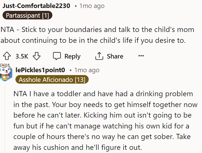 Sticking to your boundaries is the best way to go here because clearly, there are a lot of things that go into this story.