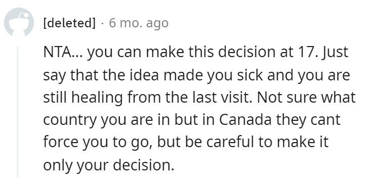 Healing from the last visit