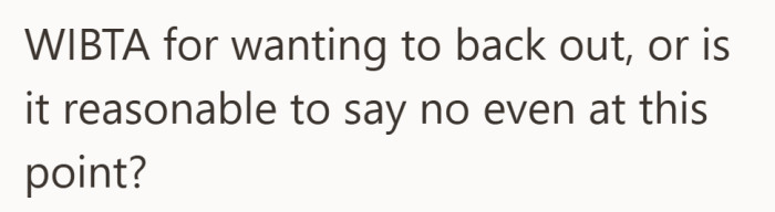 The question is simple on paper but loaded in practice, especially once plans are already in motion.