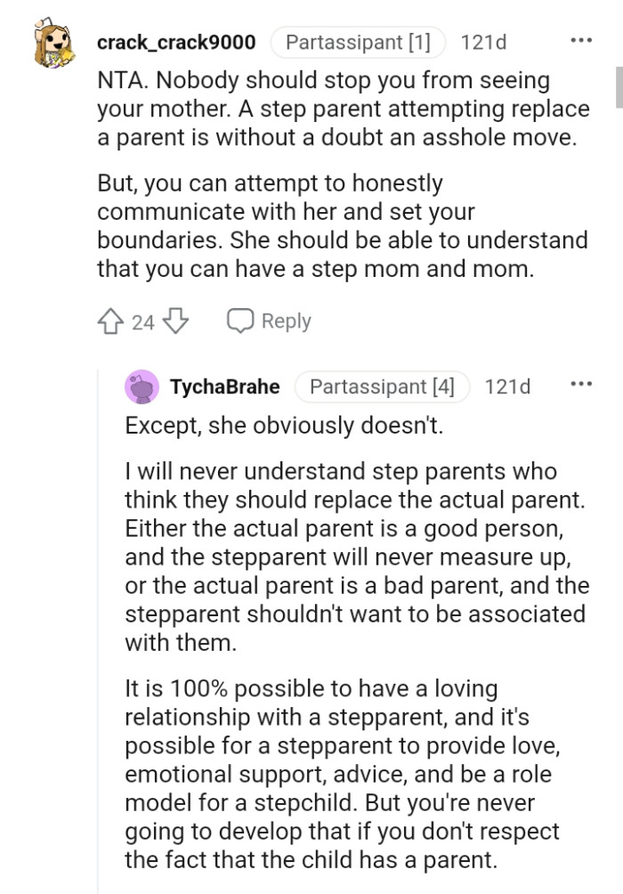 She should understand things