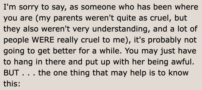 Sadly, not a lot of parents don't make an effort to understand their autistic children.