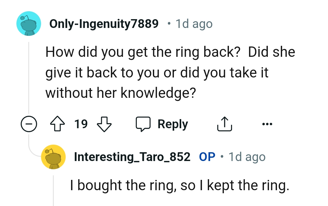 And the comments roll in...