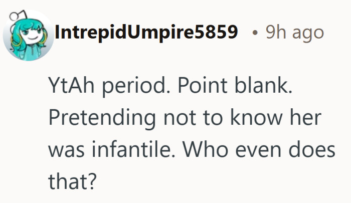 It was not the hiring call that felt immature, it was the way he handled it face to face.