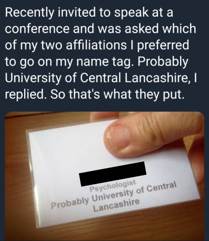 1. This person misinterpreted their instructions: