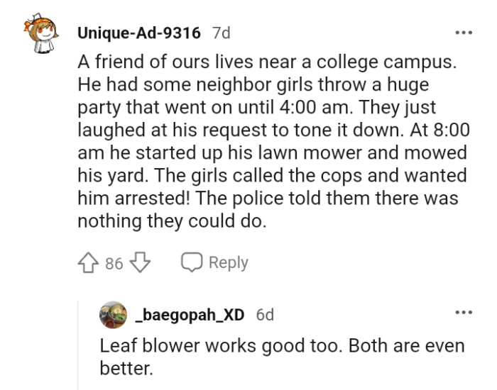 And the comments from other Redditors roll in...