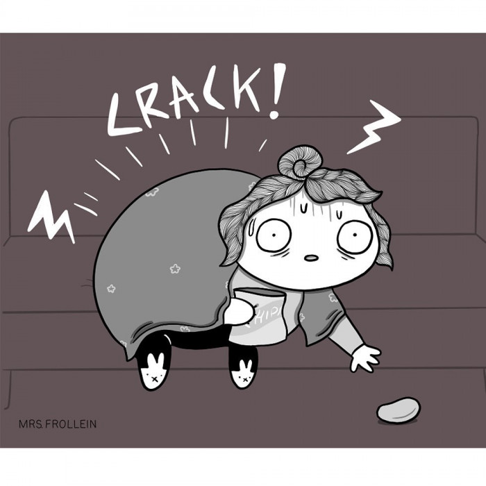 11. And end up cracking your back.