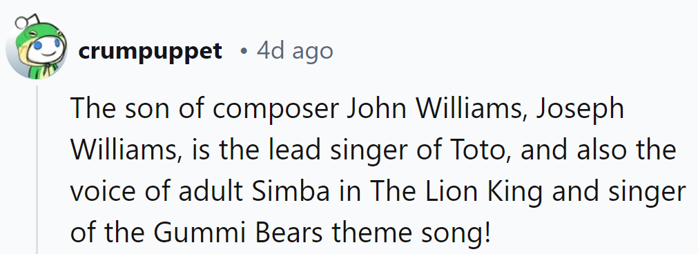 Joseph Williams: from belting out 