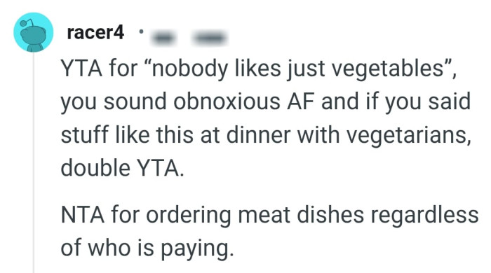 The OP sounds obnoxious