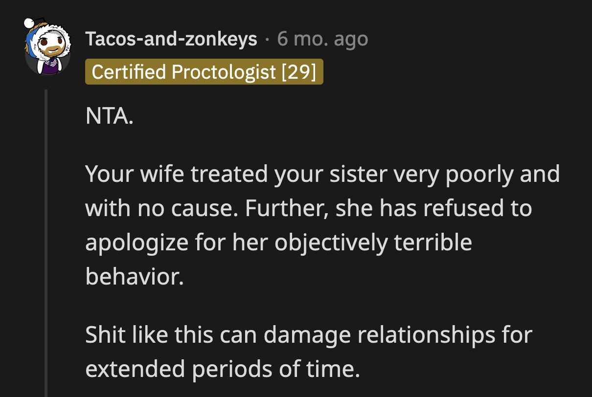 Sara's indignation that she did nothing wrong or disrespectful towards Amber should worry OP. Her lack of accountability for the damage she caused is appalling.