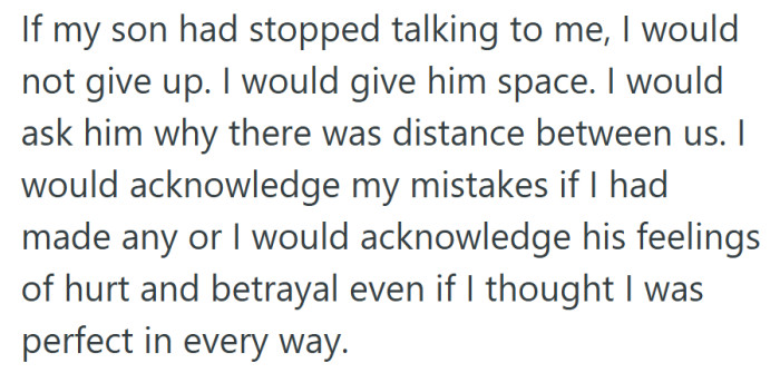 Easy to say when it’s hypothetical—real silence tests even the most patient hearts.