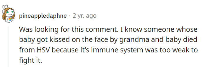 Their point is critical, with a heartbreaking story illustrating the need for strict boundaries to protect vulnerable infants.
