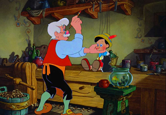 4. The animated movie, Pinocchio, released way back in 1940