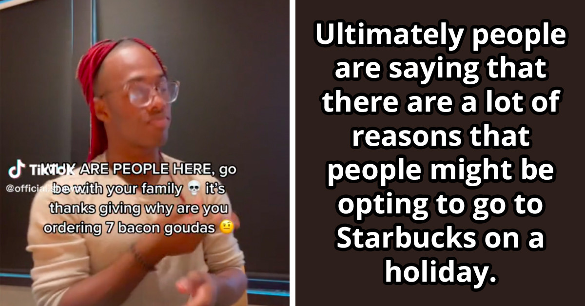 Starbucks Employee Calls Out Customers Who Come In There On Thanksgiving