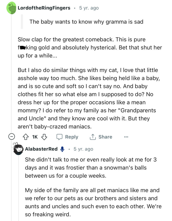 “This is pure f**king gold and absolutely hysterical.”