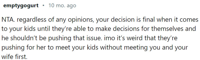 The bottom line is - their decision is final.