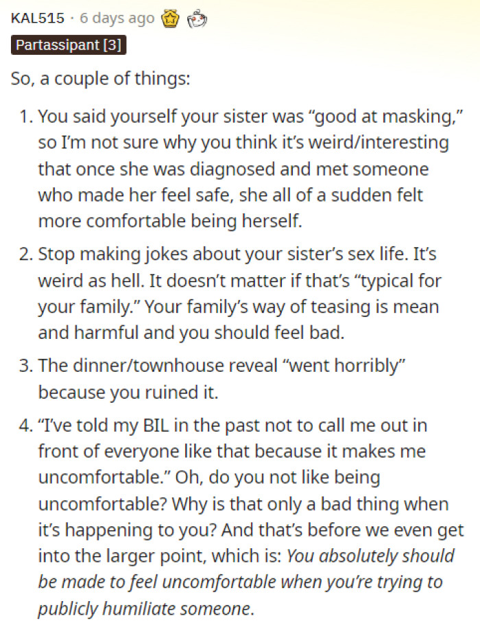 This person had a whole lot to say and we agree with most of it. Check out the rest of the comment below.