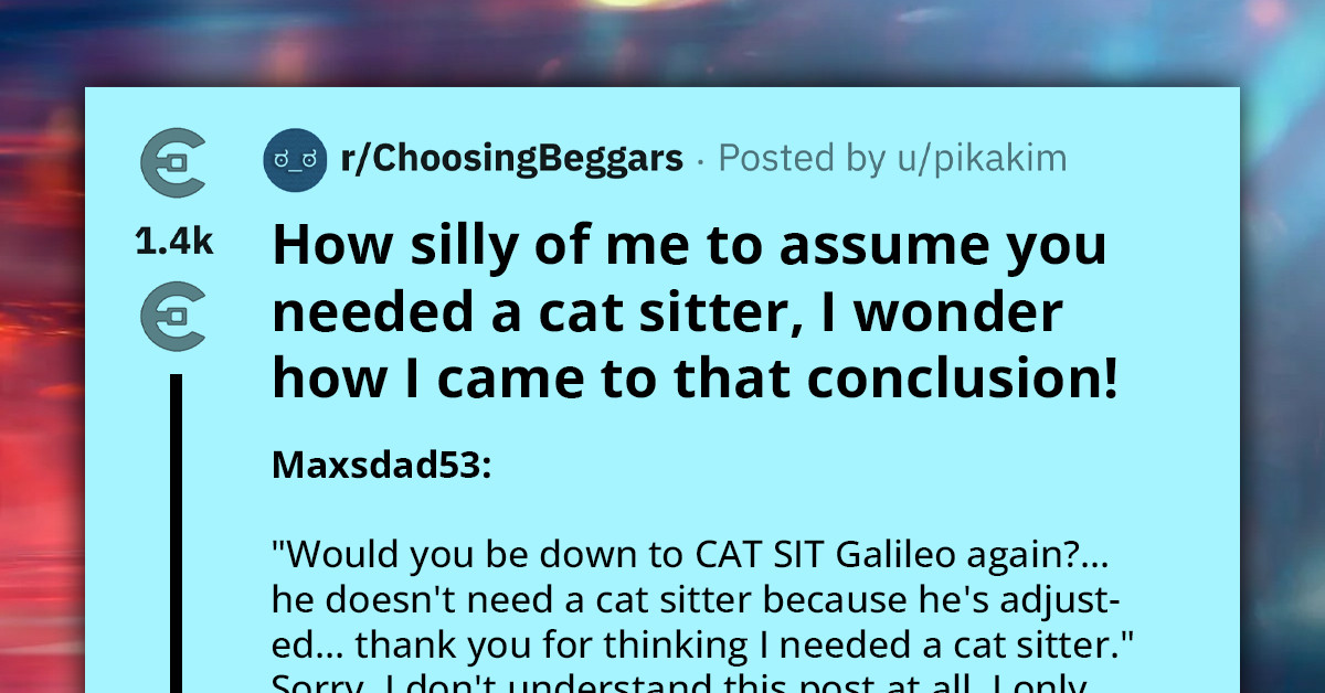 When Catsitting Becomes Playdate - Choosing Beggar's Creative Tactic To Dodge Payment