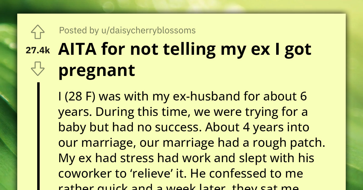 Redditor's Ex Accuses Her Of Forcing Him Into Fatherhood For A Child That Isn't His, Following Their Divorce Over Fertility Issues