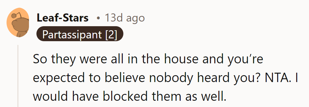 With a house full of 'hear no knocks, see no texts,' she's better off blocking them than chasing ghosts.