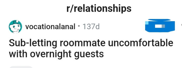 The OP kicks off her story with this headline