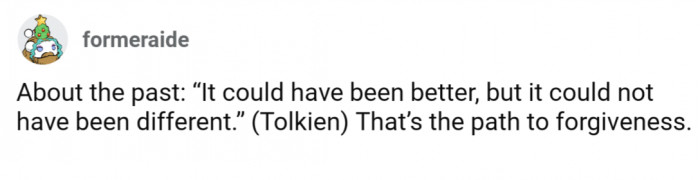 The path to forgiveness