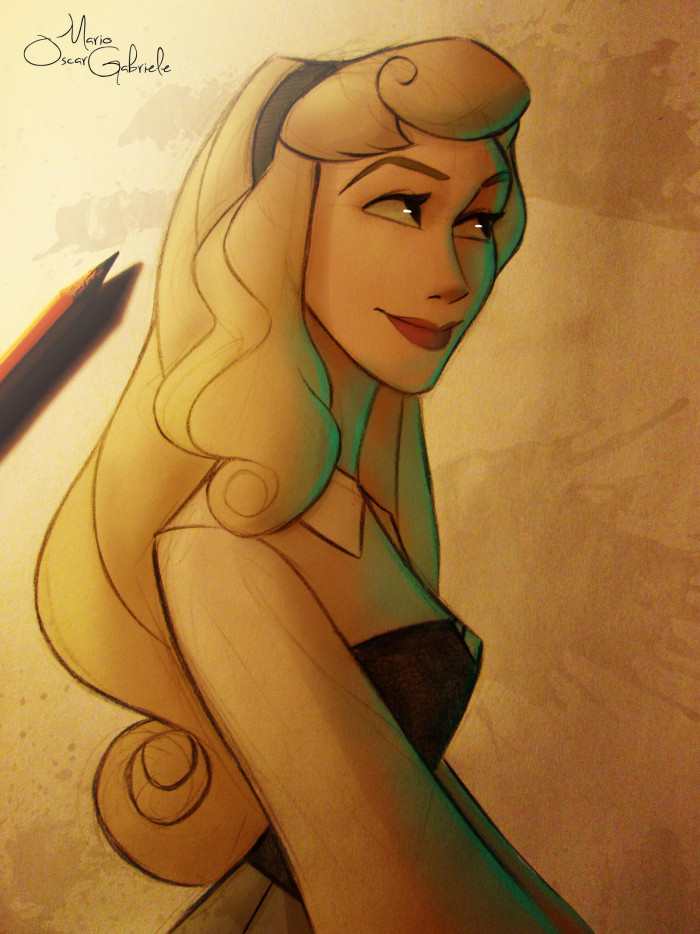 7. Princess Aurora (sketch) - Sleeping Beauty