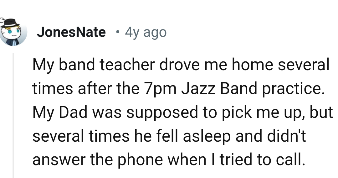 3. Being dropped off several times