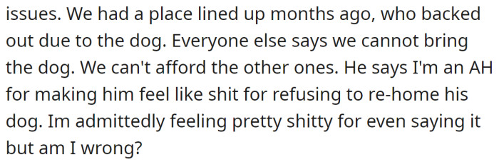 So when they got into an argument, the OP harshly explained her point of view: