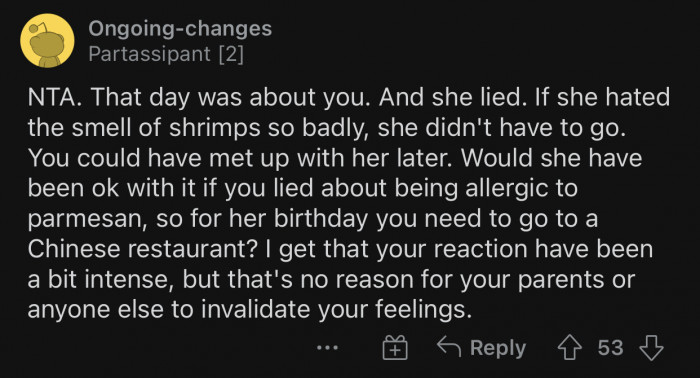 That day was all about OP, but Vicky made sure to take that away from her.