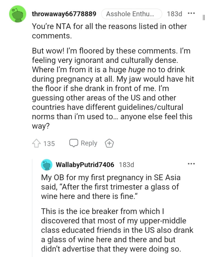 This Redditor's jaw would have dropped if she drank it in front of them