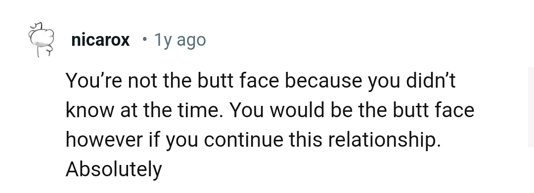 The OP will be wrong if he continues that relationship