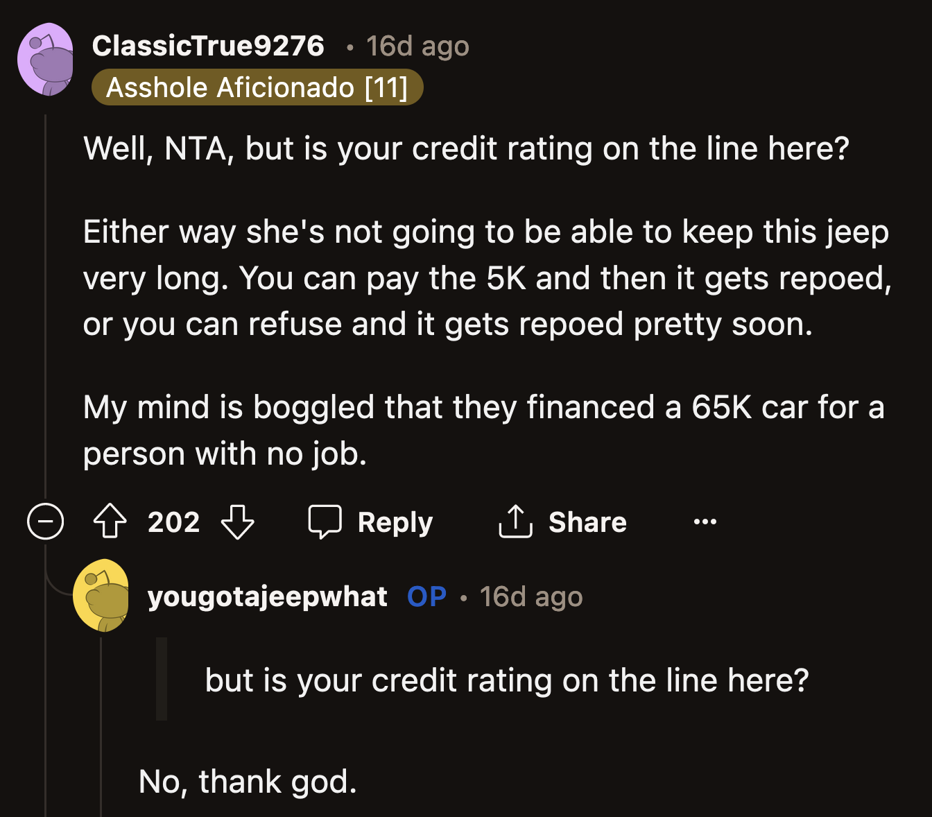 Redditors advised OP to check his credit. His parents may have pulled some sketchy moves and listed him as a cosigner.