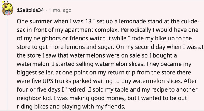 Another story that brings a lot of nostalgia of summers long gone