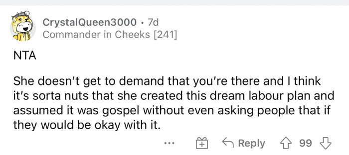 I mean, people want their birth how they want their birth.