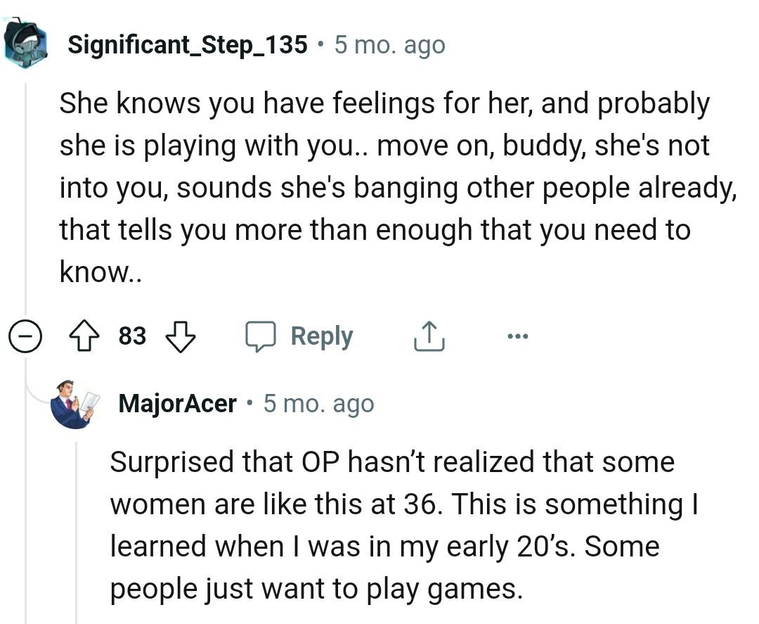 The OP already knows more than enough to tell that she's playing him