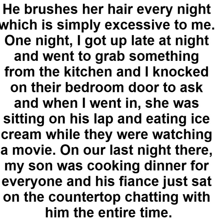 OP got up late at night and went to grab something from the kitchen