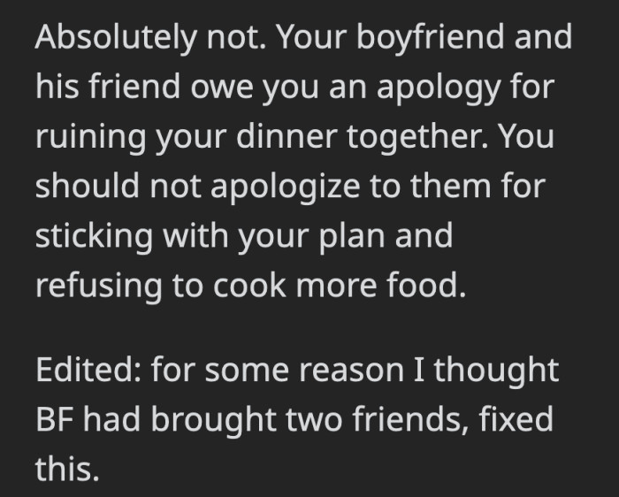 Or else she finds herself sacrificing her needs rather than merely compromising