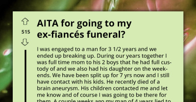 Woman Stunned By Boyfriend's Bizarre Comparison Of Going To Her Ex's Funeral To A Date