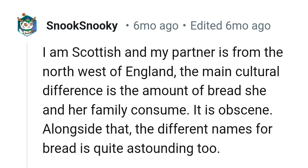 20. The different names for bread