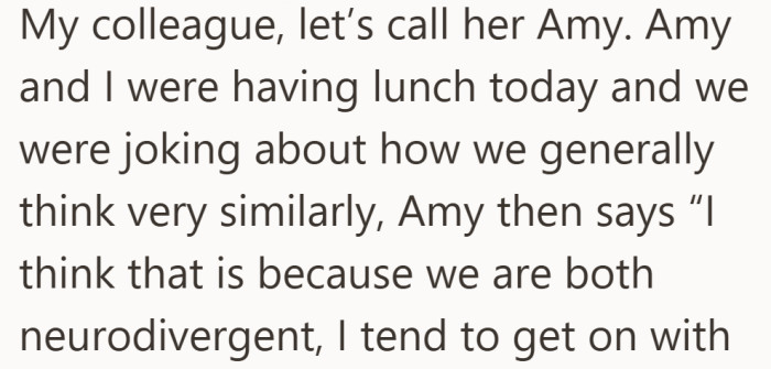 A casual observation about shared traits quickly shifts into something that feels a little too defining.