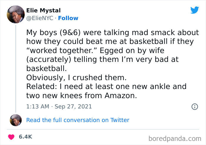 18. One new ankle and two new knees from Amazon