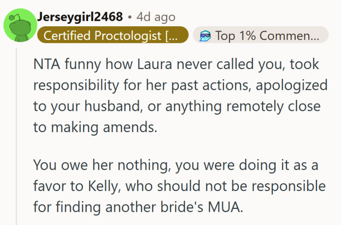 Growth starts with accountability, and silence says plenty when an apology is long overdue.