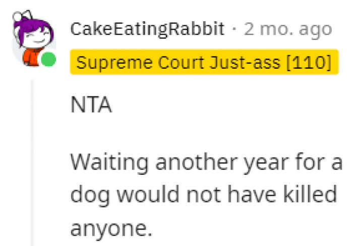 Wouldn't have hurt anyone