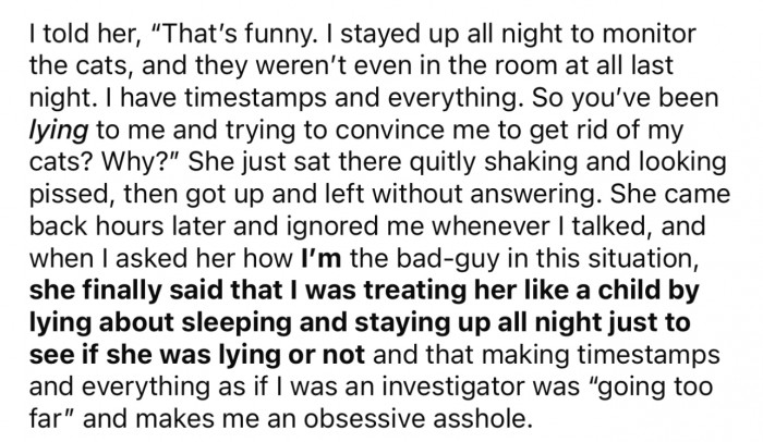 His wife didn't seem to be too happy about his experiment.