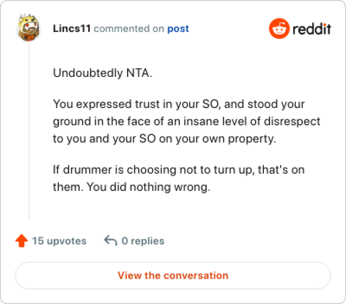 We agree that OP is NTA here.