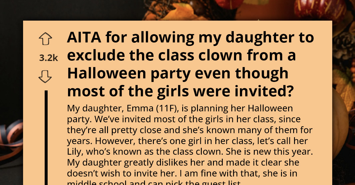 Parent Backlash After Child Leaves One Girl Off Halloween Party Guest List
