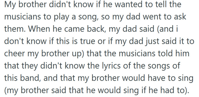 What started as a simple song request quickly turned into an unexpected performance opportunity.