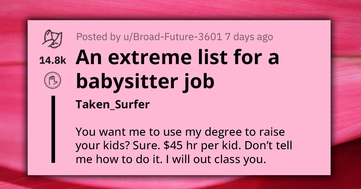 You Wouldn’t Believe The Requirements For This Babysitter Job As Posted By One U.S Mom