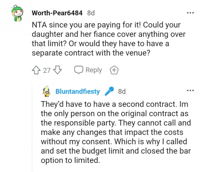 They'd have to have a second contract